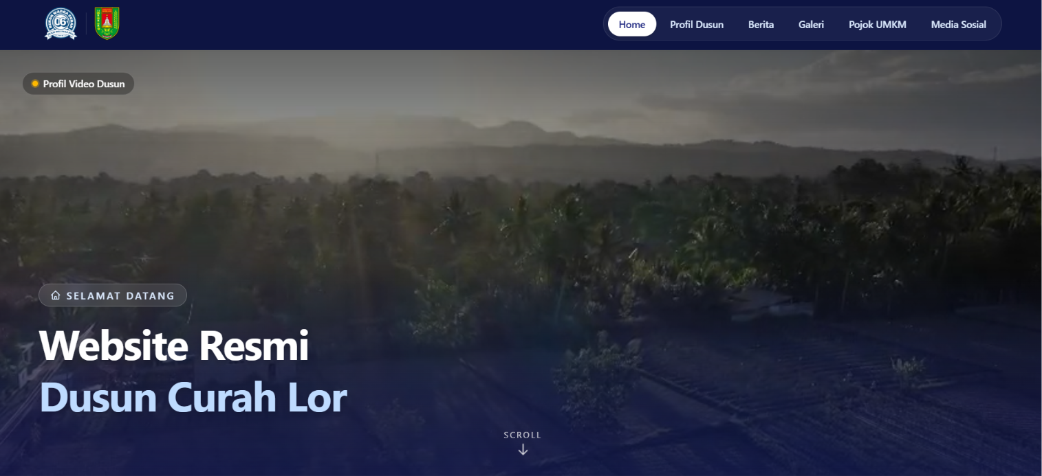 Website Resmi Sistem Informasi Dusun Curah Lor